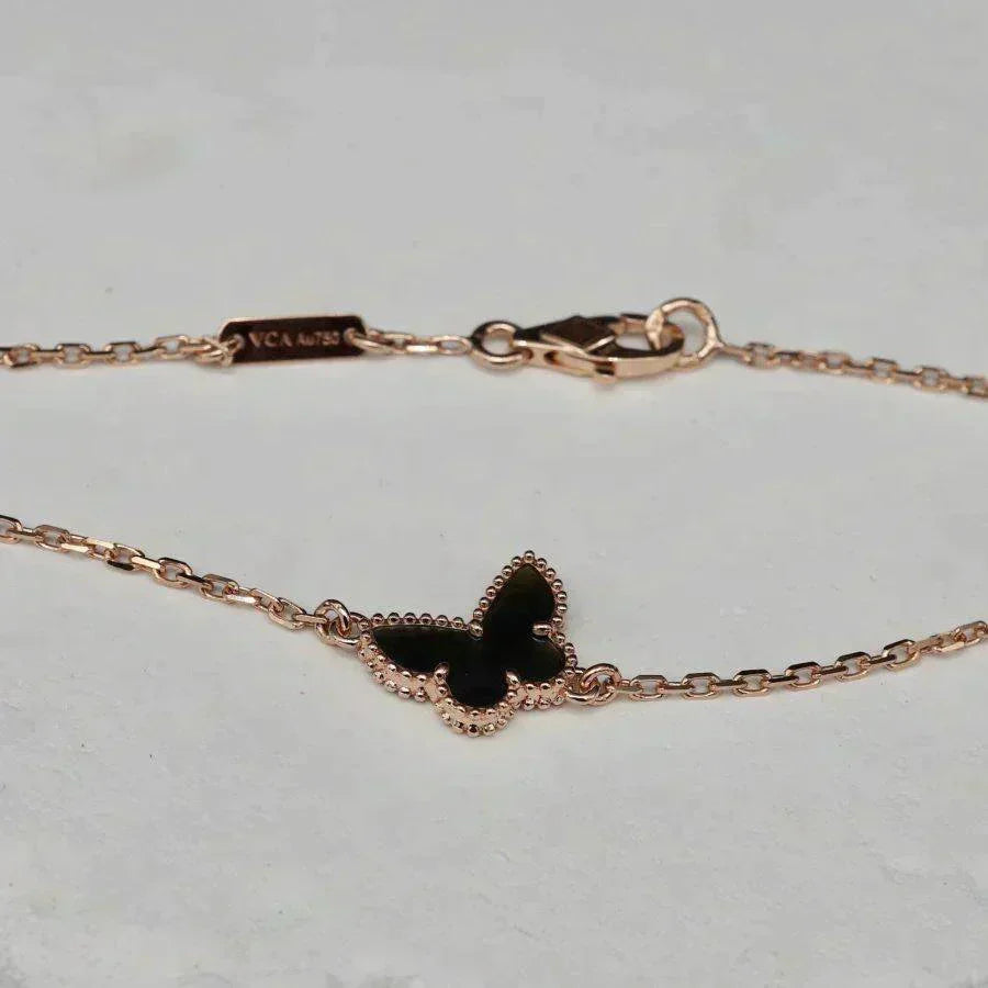 [:Polaidi Jewelry]BUTTERFLY ONYX　バタフライブレスレット