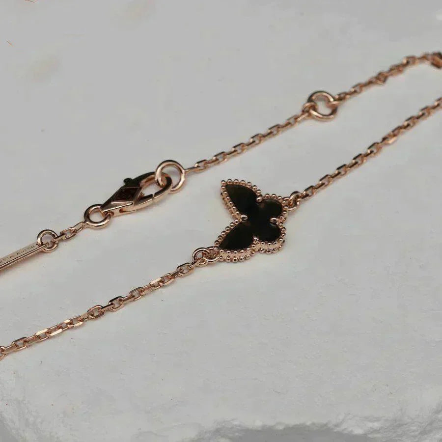 [:Polaidi Jewelry]BUTTERFLY ONYX　バタフライブレスレット