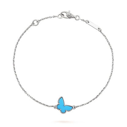 [：Polaidi Jewelry]BUTTERFLY TURQUOISE BUTTERFLY BRACELET SILVER