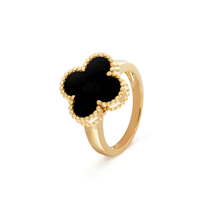 [Polaidi Jewelry]CLOVER ONYX RING