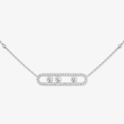 [Polaidi Jewelry] Move Pave_ Rose Gold Diamond Necklace