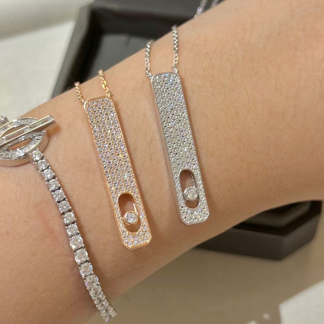 [Polaidi Jewelry]MY FIRST DIAMOND PAVED NECKLACE