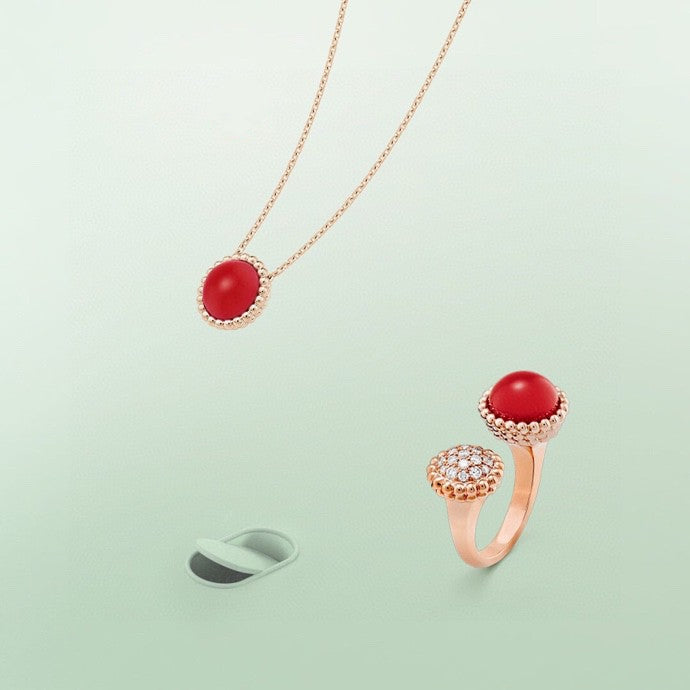 [Polaidi Jewelry]PERLEE COULEURS DIAMOND ROSE GOLD BETWEEN THE FINGER RING