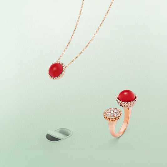 [Polaidi Jewelry]PERLEE COULEURS DIAMOND ROSE GOLD BETWEEN THE FINGER RING