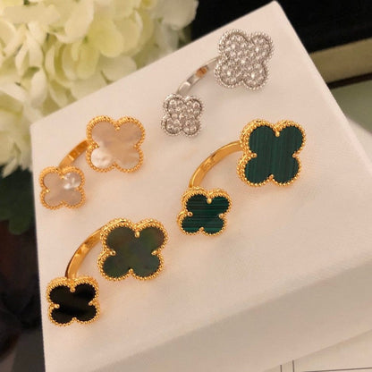 [：Polaidi Jewelry]CLOVER BETWEEN THE FINGER RING