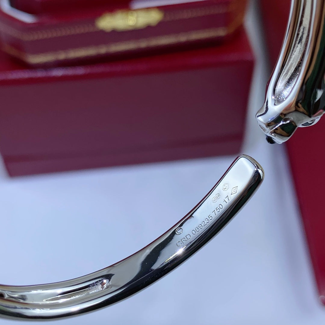 [：Polaidi Jewelry]PANTHERE SILVER OPEN BRACELET
