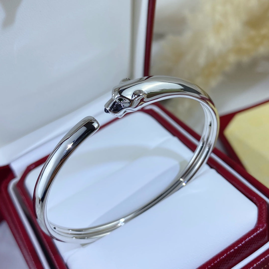 [：Polaidi Jewelry]PANTHERE SILVER OPEN BRACELET