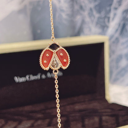 [：Polaidi Jewelry]LUCKY SPRING 1 MOTIF PINK GOLD BRACELET