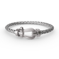 [Polaidi Jewelry ]FORCE LARGE HORSESHOE NO DIAMOND BRACELET SILVER