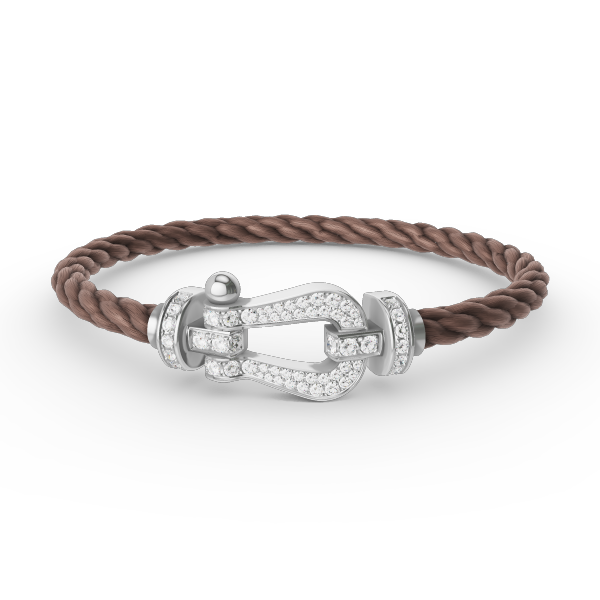[：Polaidi Jewelry]FORCE ラージホースシュー フルダイヤモンドブレスレット シルバー