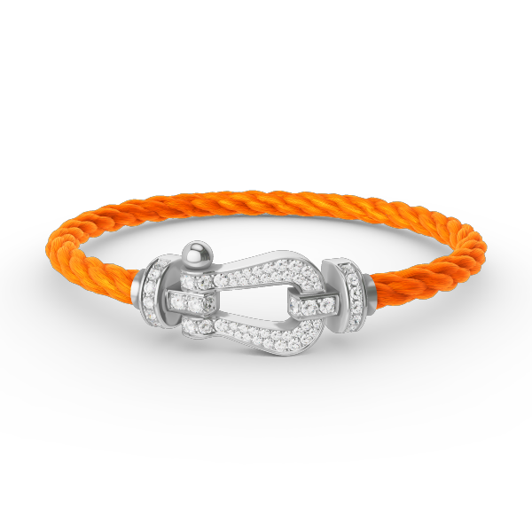[Polaidi Jewelry]FORCE LARGE HORSESHOE FULL DIAMOND BRACELET SILVER