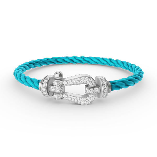 [：Polaidi Jewelry]FORCE ラージホースシュー フルダイヤモンドブレスレット シルバー
