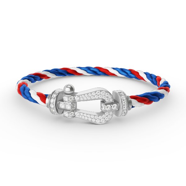 [：Polaidi Jewelry]FORCE ラージホースシュー フルダイヤモンドブレスレット シルバー