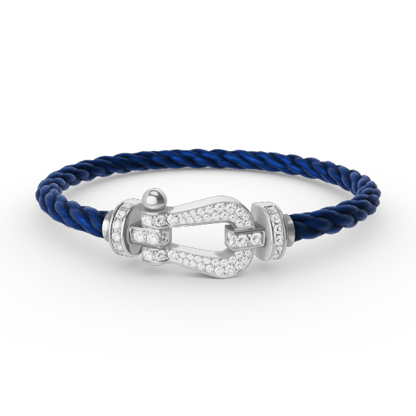 [：Polaidi Jewelry]FORCE ラージホースシュー フルダイヤモンドブレスレット シルバー