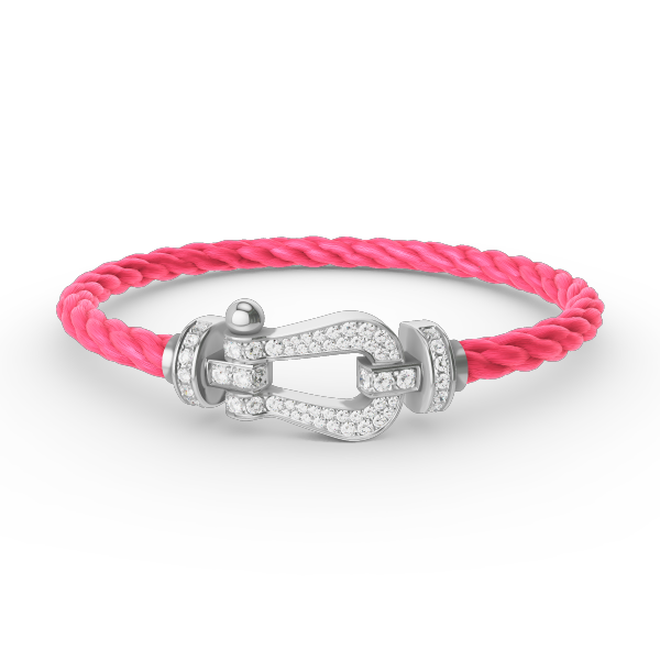 [：Polaidi Jewelry]FORCE ラージホースシュー フルダイヤモンドブレスレット シルバー