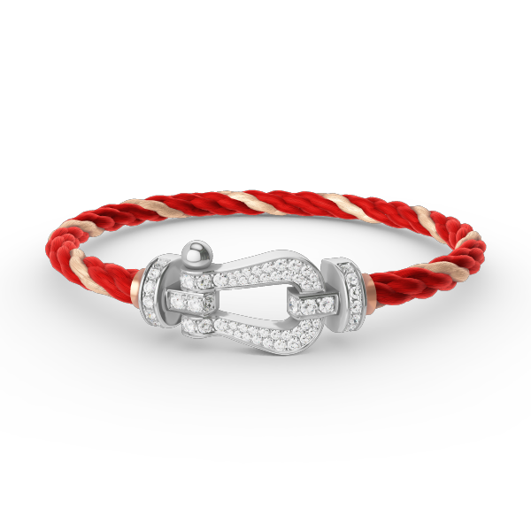 [：Polaidi Jewelry]FORCE ラージホースシュー フルダイヤモンドブレスレット シルバー