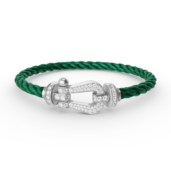 [：Polaidi Jewelry]FORCE ラージホースシュー フルダイヤモンドブレスレット シルバー