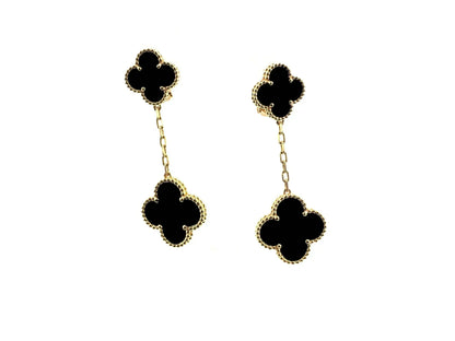 [：Polaidi Jewelry]クローバー 2モチーフ ピアス（複数選択可）
