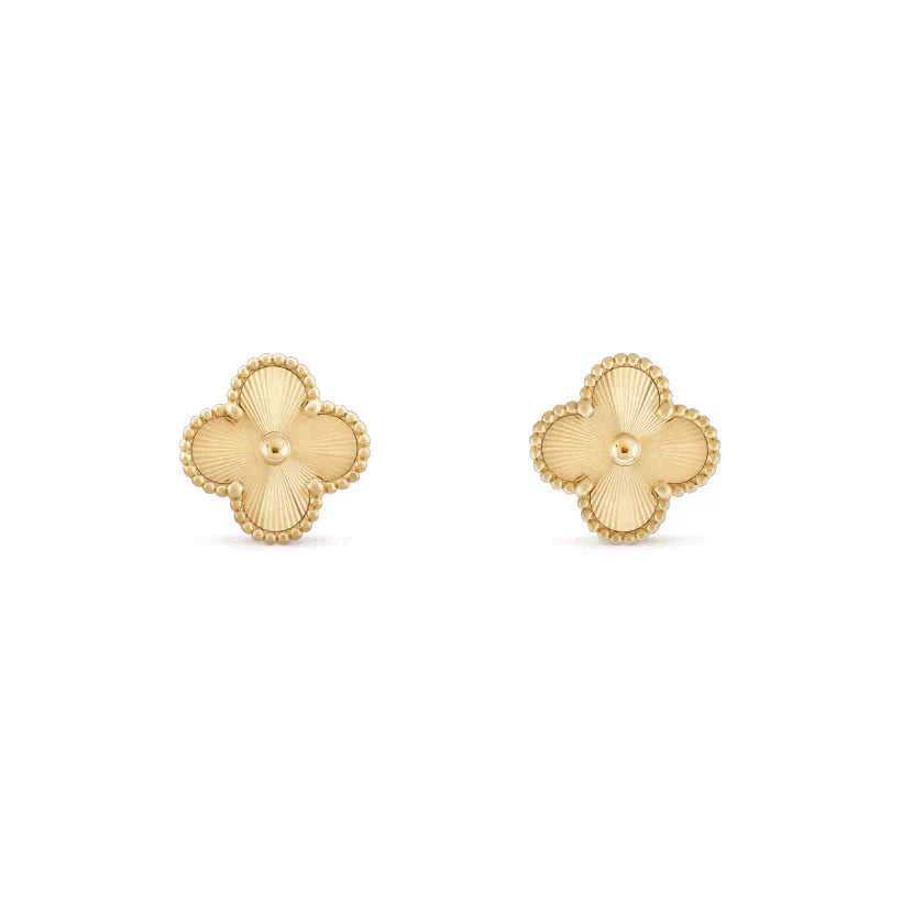 [Polaidi Jewelry]CLOVER MEDIUM 1 MOTIFS LASER EARRINGS