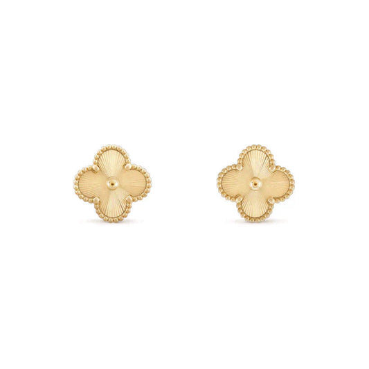 [Polaidi Jewelry]CLOVER MEDIUM 1 MOTIFS LASER EARRINGS