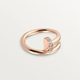 [Polaidi Jewelry]JUSTE RING 2.65MM PINK GOLD DIAMOND