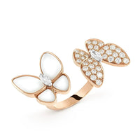 [Polaidi Jewelry ]TWIN BUTTERFLY DIAMOND MOP RING