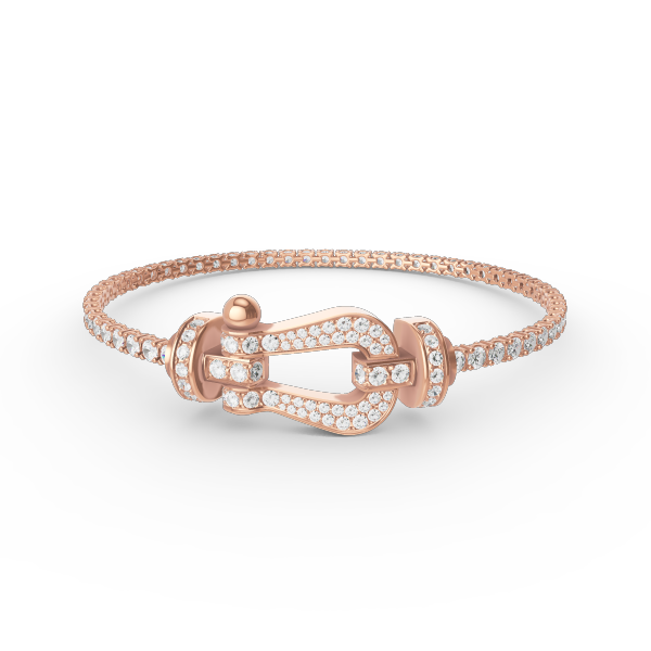 [：Polaidi Jewelry]FORCE  LARGE HORSESHOE FULL DIAMOND TENNIS BRACELET